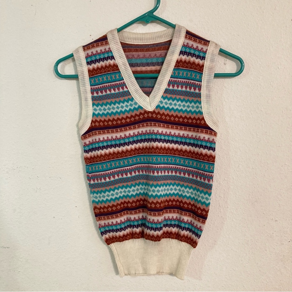 Vintage 70s sweater vest
